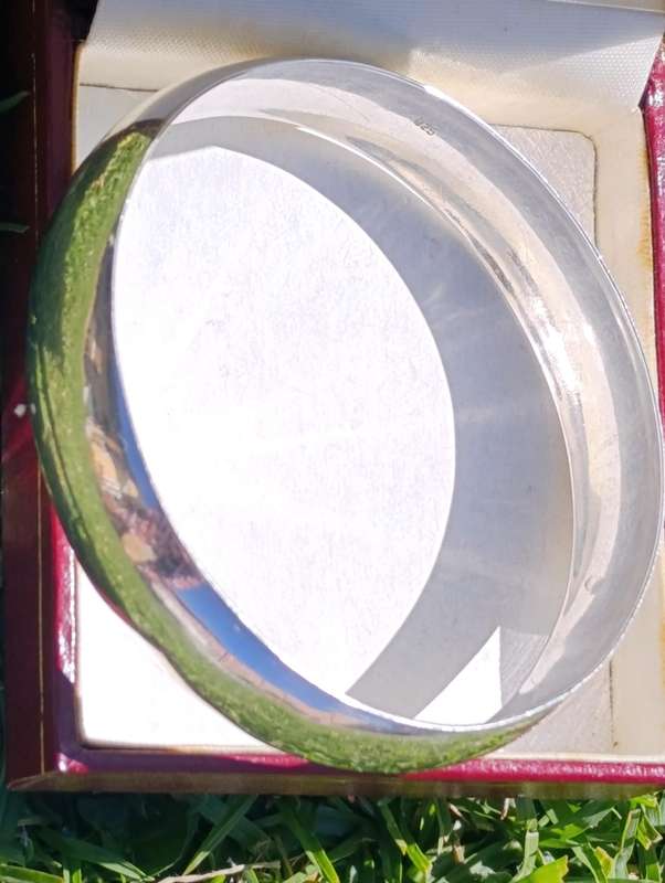 Sterling Silver 15MM Vintage Bangle
