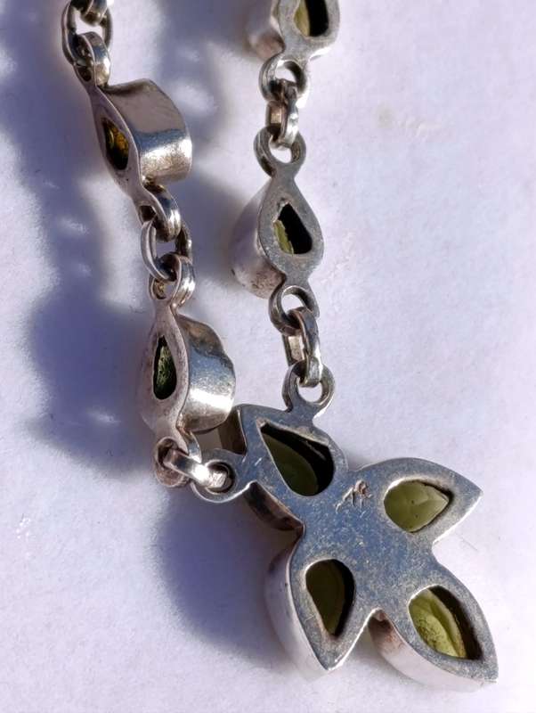 Vintage Sterling Peridot Necklace