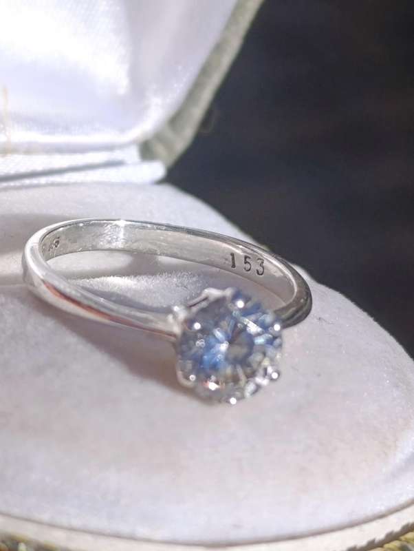 Solitaire Sterling Designer Ring