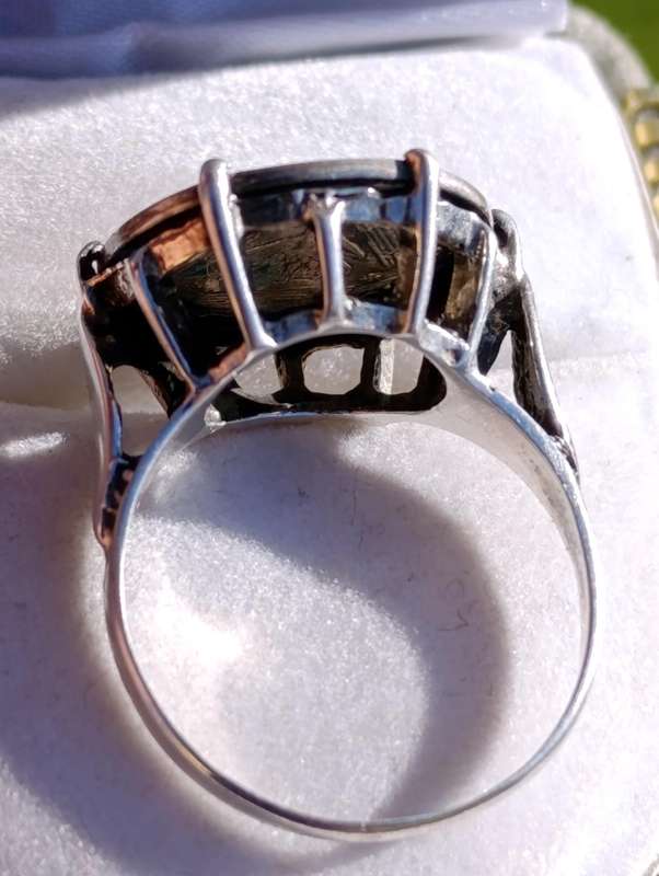 Sterling Tickey Coin Crown Ring