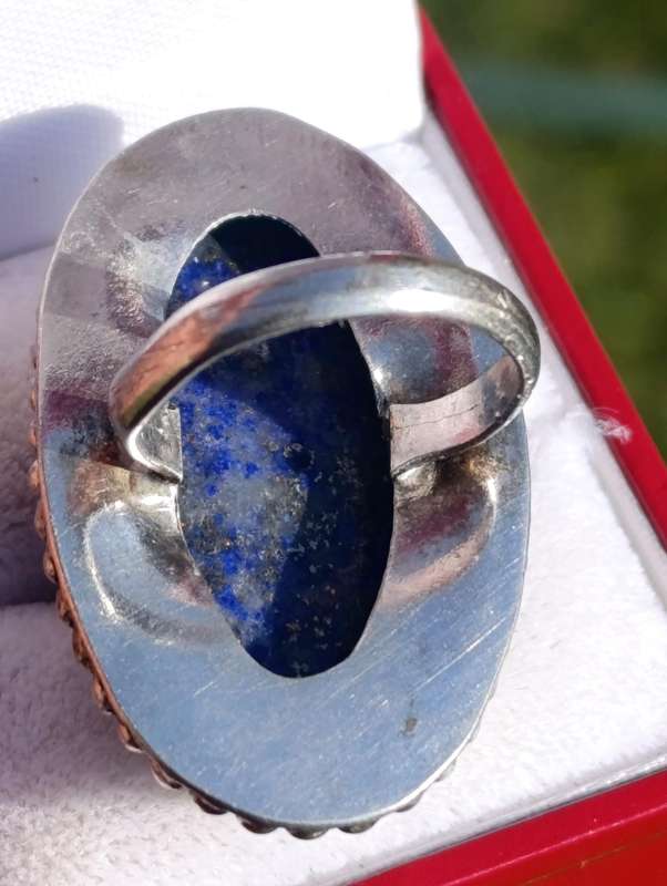 Vintage Oval Lapis Lazuli Ring