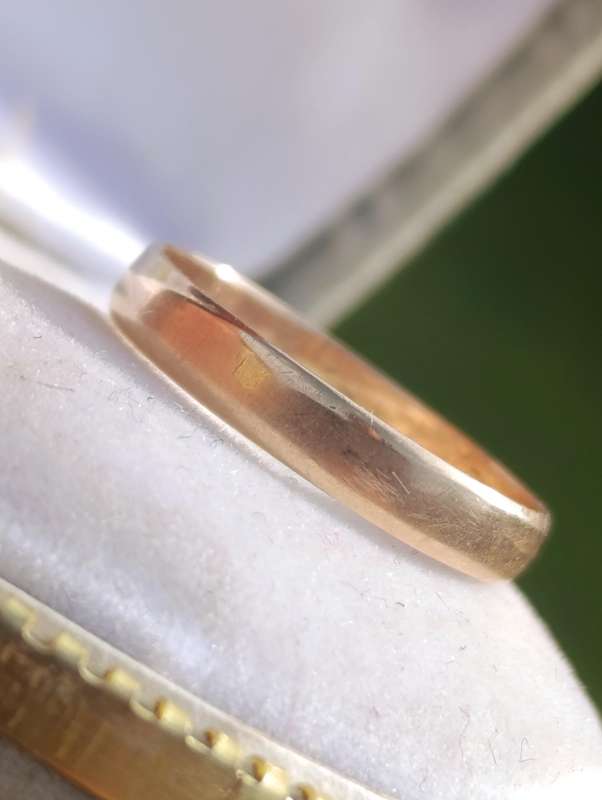 9ct Gold Vintage 3MM Plain Band