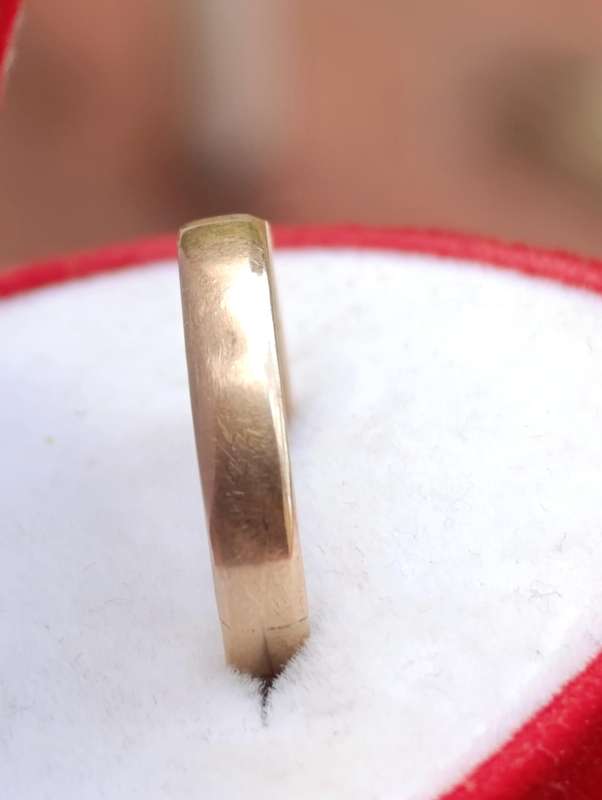 9ct Gold Vintage 3MM Plain Band