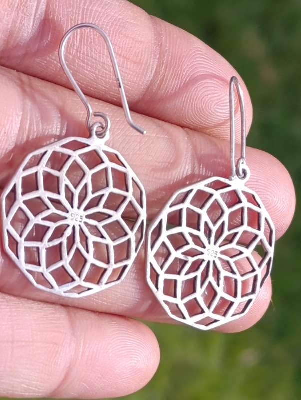 Sterling Dreamcatcher Design Earrings