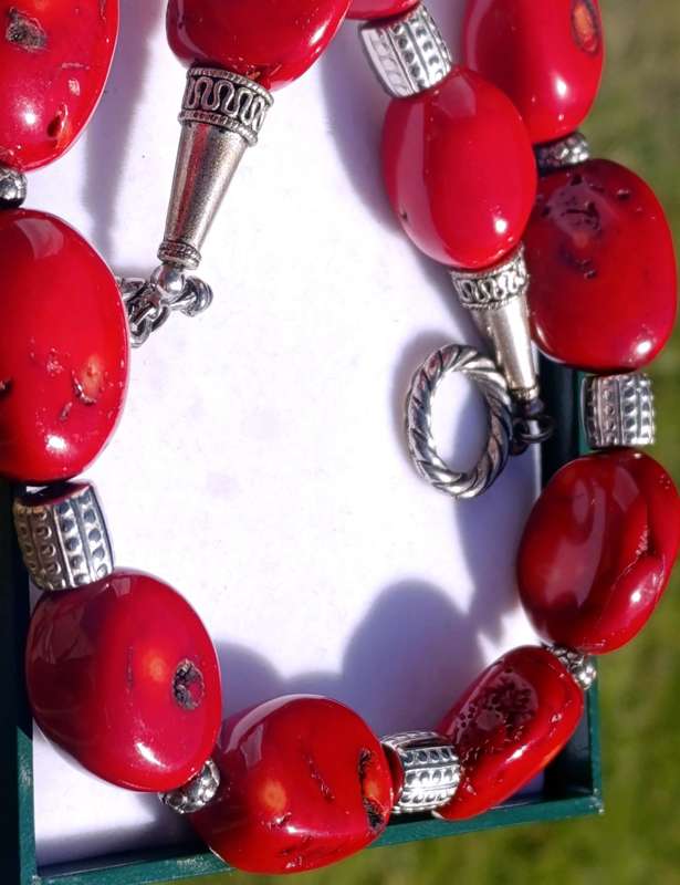 Vintage Large Bamboo Coral Necklace
