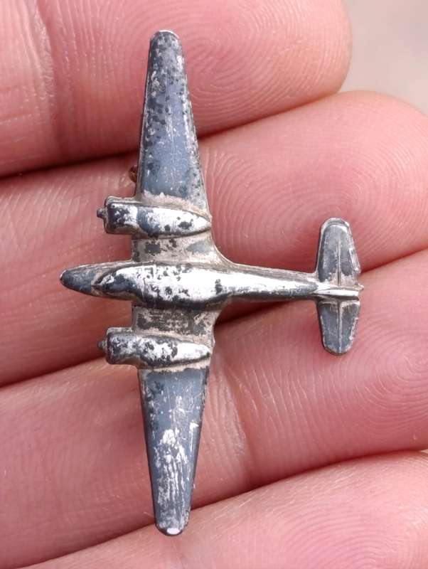 Miniature Sterling WW2 Plane Brooch