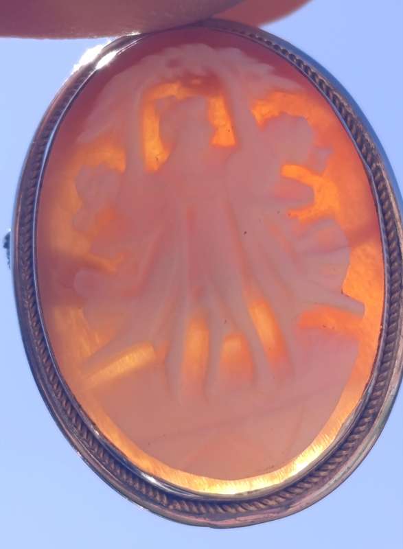 Vintage 800 Silver Three Graces Pendant