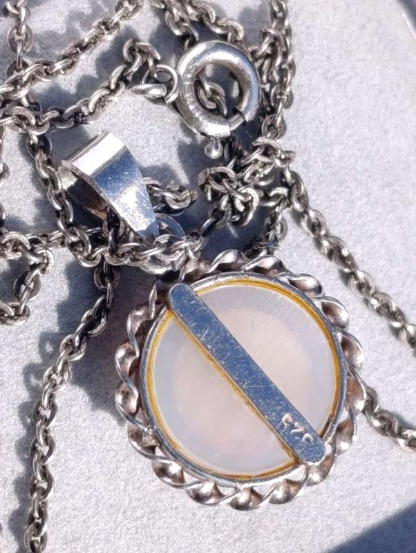 Sterling Mabe Pearl Pendant Set