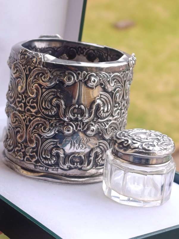 Antique Hallmarked Sterling Dressing Table Accessories