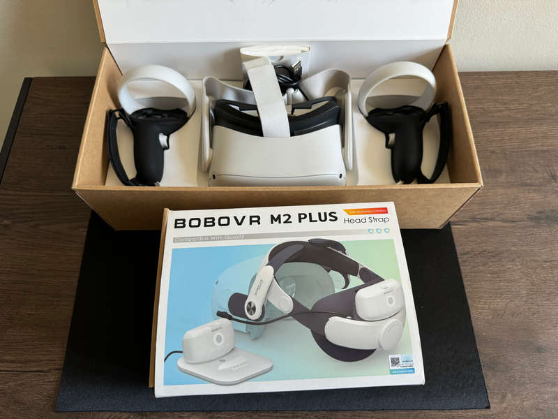 Meta Quest 2 VR Headset | 256GB | BOBA M2-Plus Battery Head strap Included