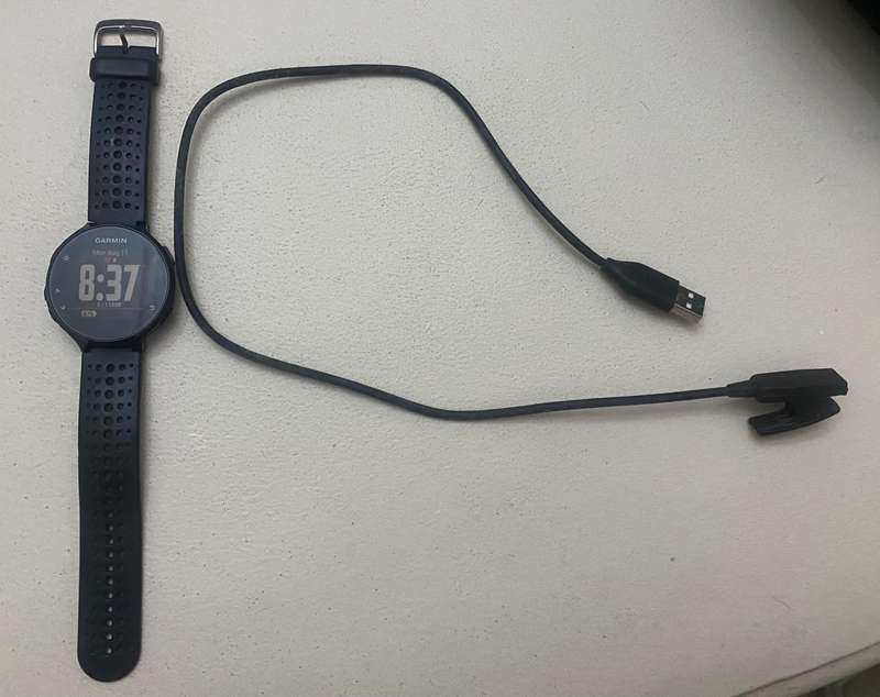 Garmin Forerunner 235 running watch.