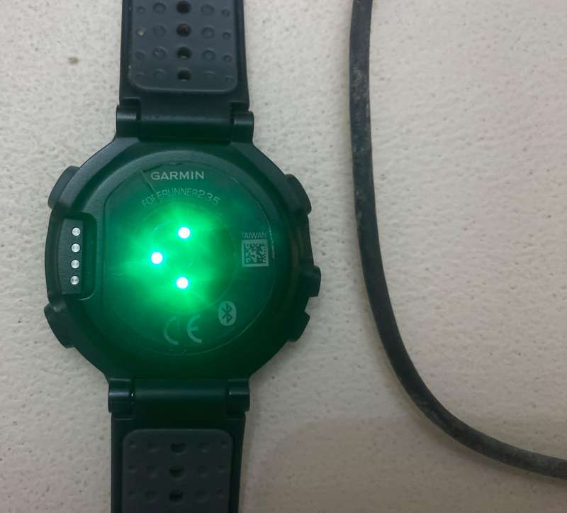 Garmin Forerunner 235 running watch.