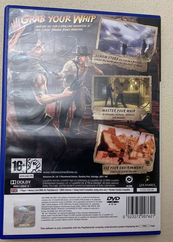 Indiana Jones and Shadow of Rome Ps2 Pal.