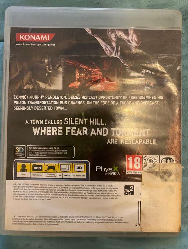 Silent Hill- Downpour Ps3  Cib.