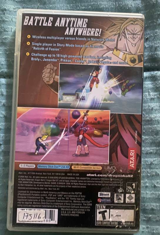 Dragon Ball Z Shin Budakai Psp. Cib