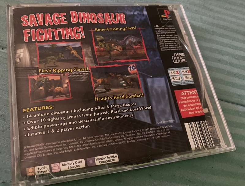 Jurassic Park Warpath Ps1 .