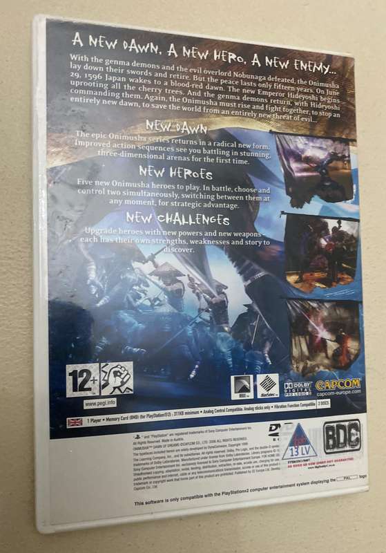 Onimusha Dawn of Dreams Ps2 Pal.