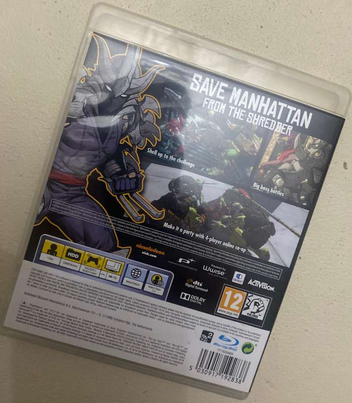 Teenage Mutant Ninja Turtles Ps3.