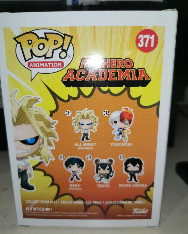 All Might Weakend Funko Pop My hero academia