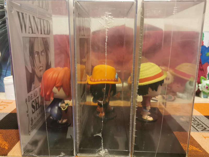 One Piece Wanted Poster Funko Pop Bundle -  Ace/Luffy/Shanks