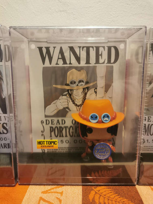 One Piece Wanted Poster Funko Pop Bundle -  Ace/Luffy/Shanks