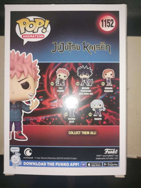 Yuji Itadori Sukuna Mouth Funko Pop Special Edition Jujutsu Kaisen