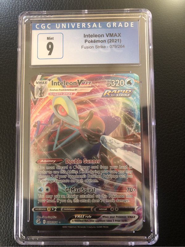 Pokémon Inteleon VMAX (2021) CGC MINT 9 Grade