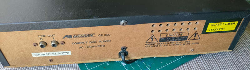 Cd Player Vintage Autodeck 350