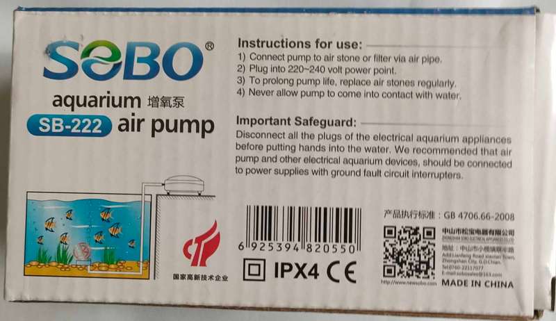 Sobo Air Pump SB222