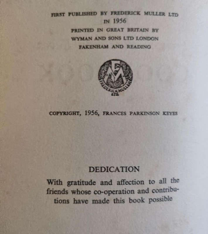 The Frances Parkison Cook Book