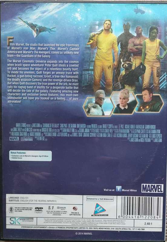 Guardians of the Galaxy - DVD
