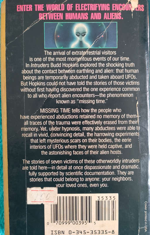 Missing Time ,Budd Hopkins