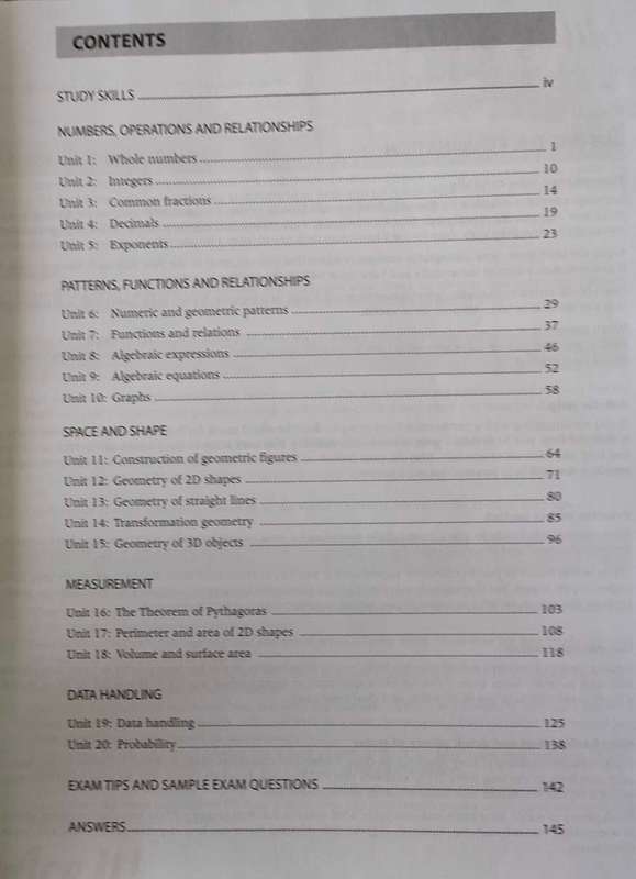 Maths 8 ,Ace It Study Guide