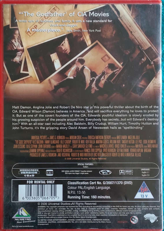 The Good Shephard - DVD