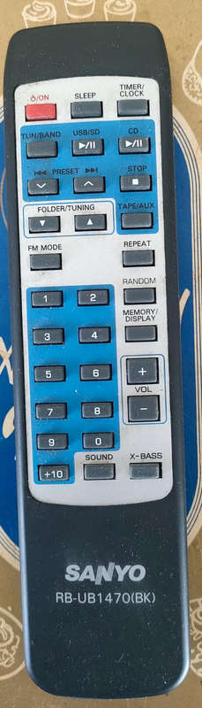 Sanyo Mini Hifi Remote Contol