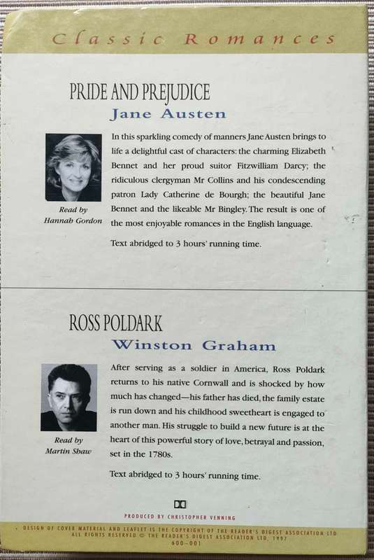 Pride and Prejudice ,Ross Poldark - Audio Books