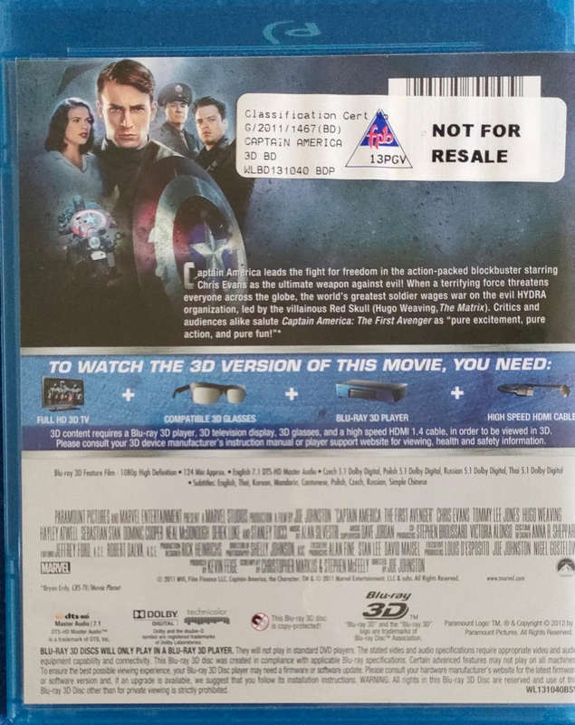 Captain America The First Avenger  3 D