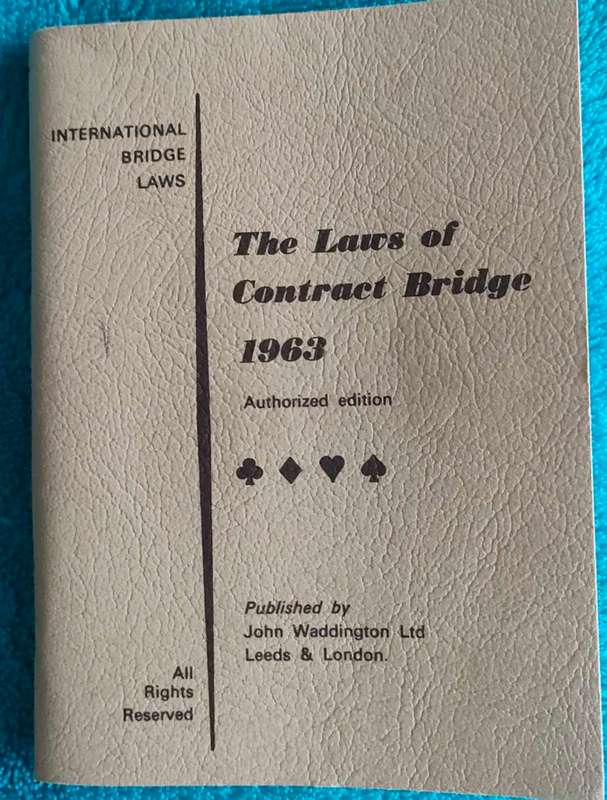 Vintage Playing Card Box with Bridge Rules