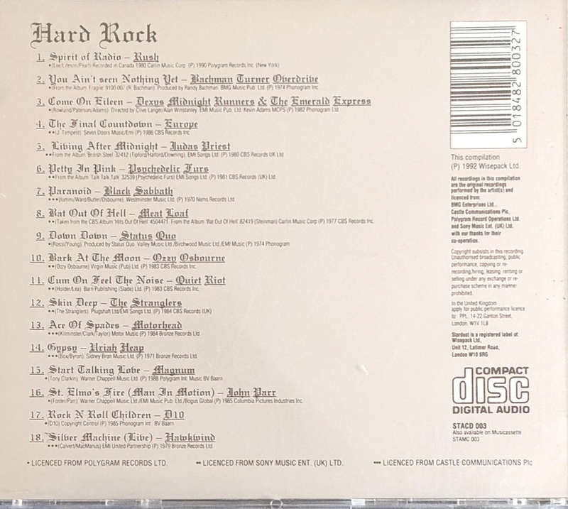 Hard Rock ,Rock Power CD Bundle