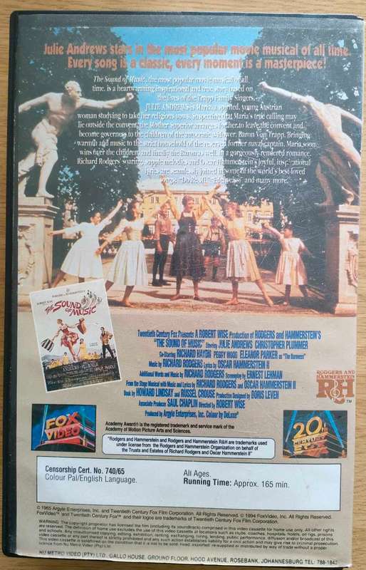 The Sound of Music - VHS Video