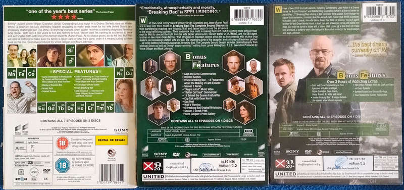 Breaking Bad ,Seasons 1,2,3