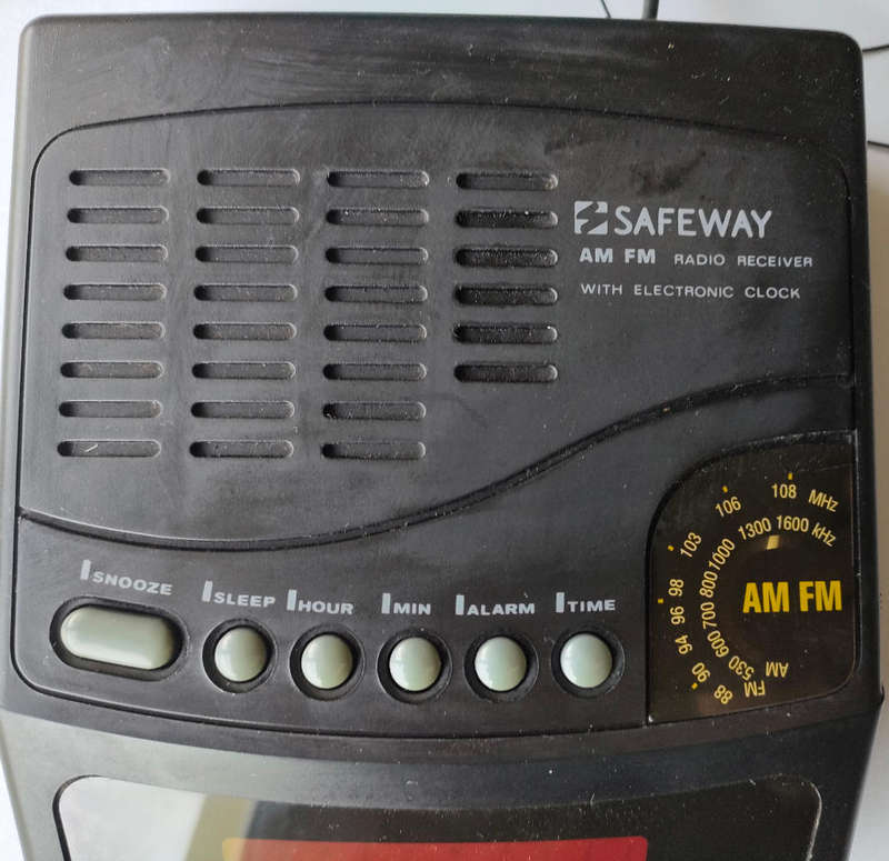 Safeway Bedside Alarm Clock/ Radio