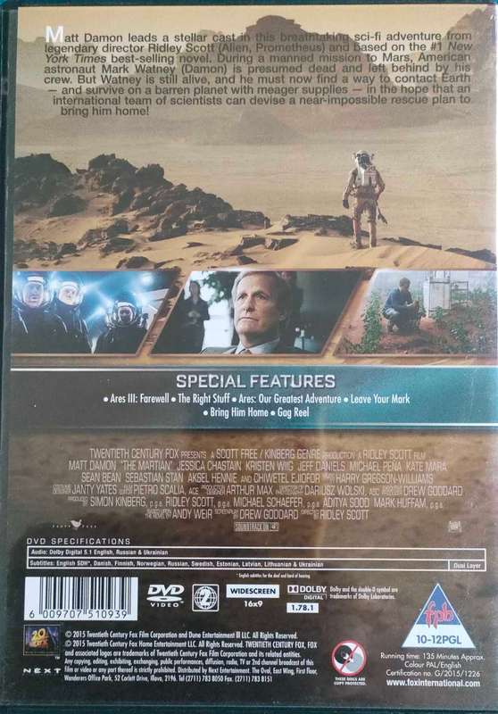 The Martian - DVD