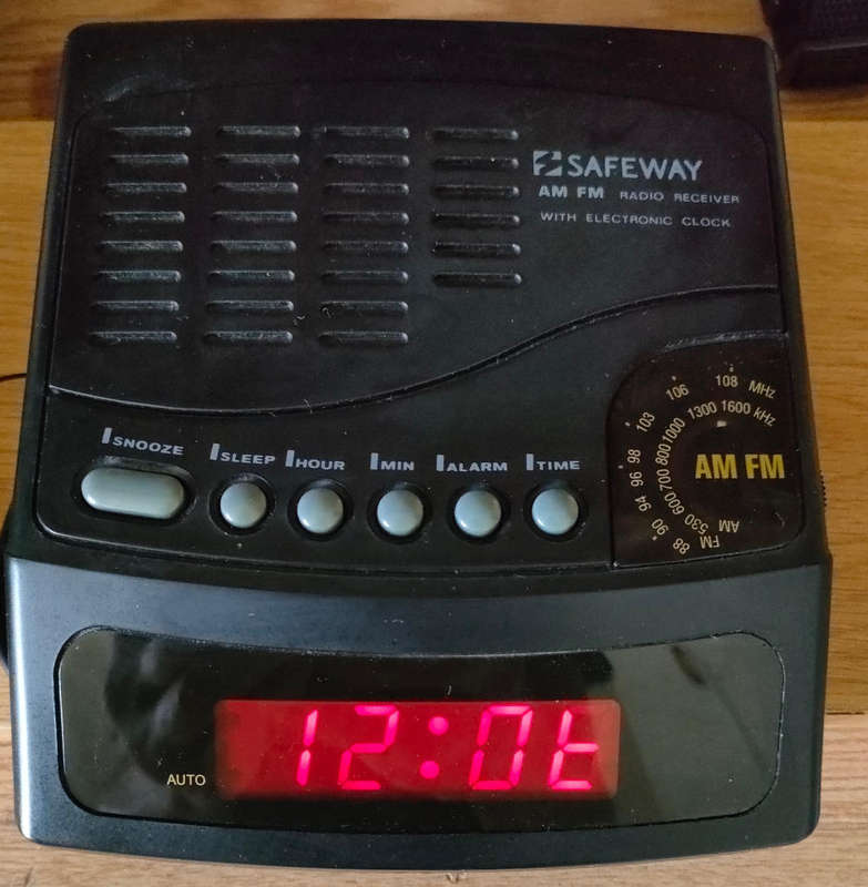 Safeway Bedside Alarm Clock/ Radio