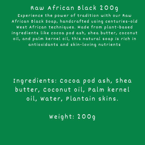 African Black Soap 200g