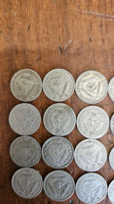 Silver 3 Pence Coins Lot