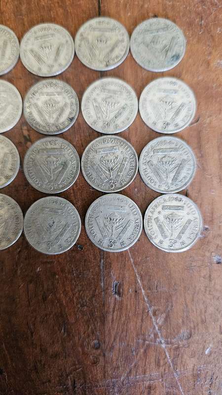 Silver 3 Pence Coins Lot