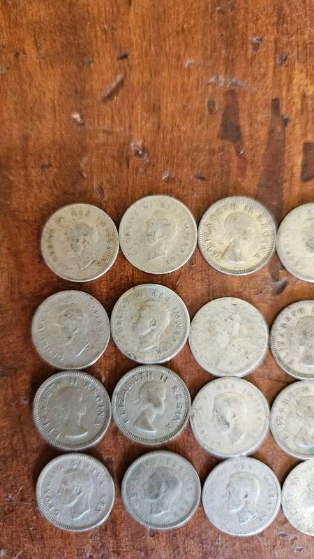 Silver 3 Pence Coins Lot