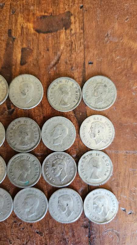 Silver 3 Pence Coins Lot