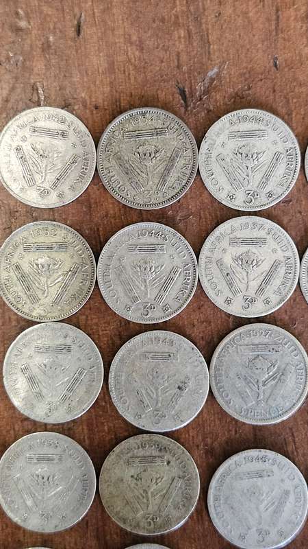 Silver 3 Pence Coin Lot